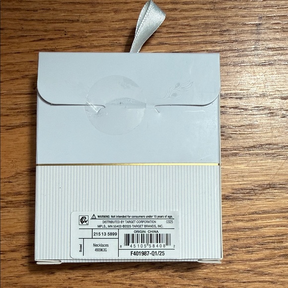 Gold Charm Necklace with Mother of Pearl & Rose Quartz - Picture 2 of 2